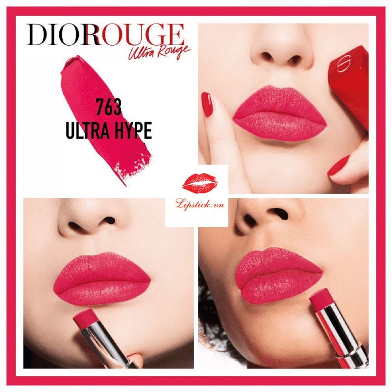 Son Dior 860 Flirt Màu Đỏ Hồng Rouge Ultra Care