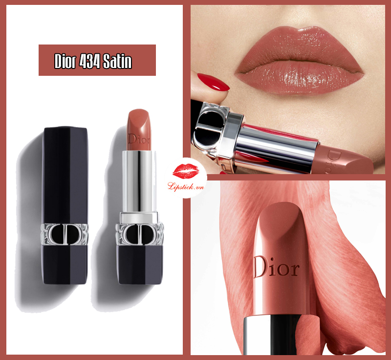 Review Son Dior 434 Promenade  Rouge Dior Satin New  Son Dior