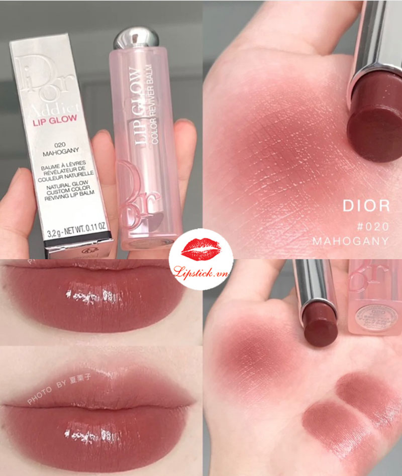 Son Dưỡng Môi Dior Addict Lip Glow 001 004 012 020 025  UNBOX FULLBOX   Shopee Việt Nam