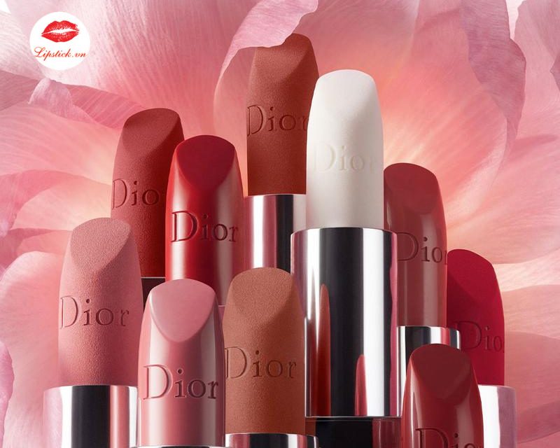 Bộ sưu tập son môi DIOR Rouge Dior Ngày của Mẹ 2022  3 thỏi son có họa  tiết hoa đẹp
