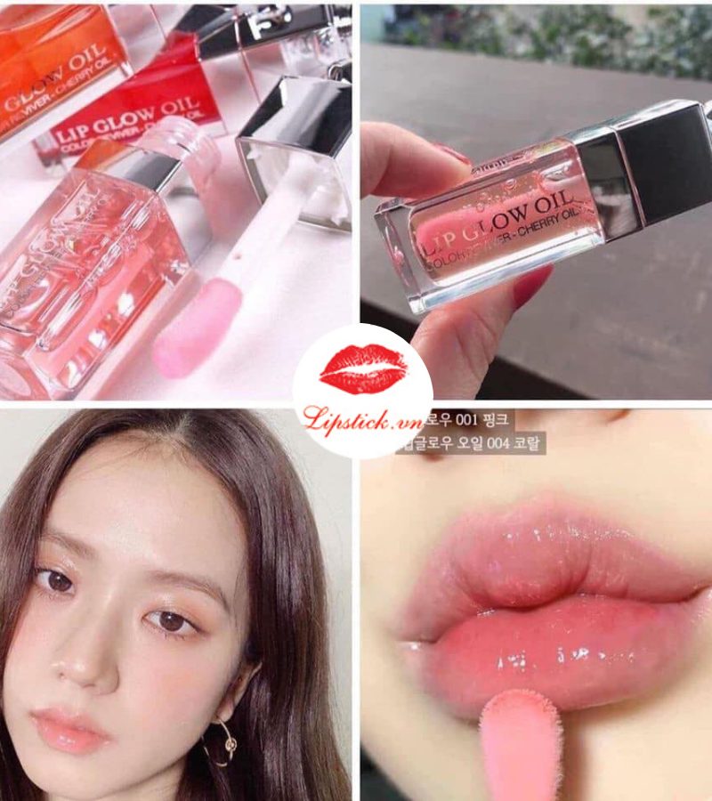 Set son dưỡng môi Dior Addict Lip Glow 001 Pink  004 Coral Honestmart